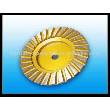 M14 5/8''-11 Aluminum Turbo Diamond Grinding Cup Wheel